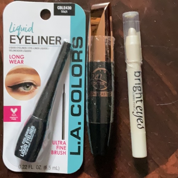 🍁Eye Makeup set L.A. Colors Liquid Eyeliner 24 Hr mascara white eye pencil - Picture 7 of 7